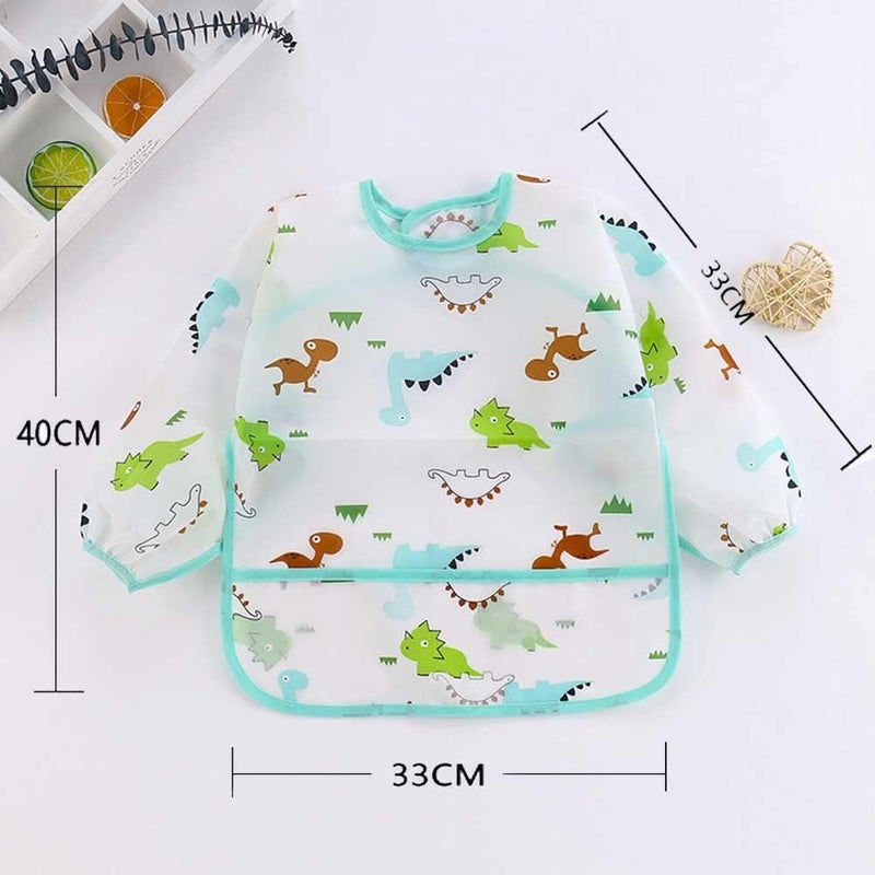 Waterproof Stain Resistant Baby Bib with Dinosaur Patterns for 6-24 Months - Image 5