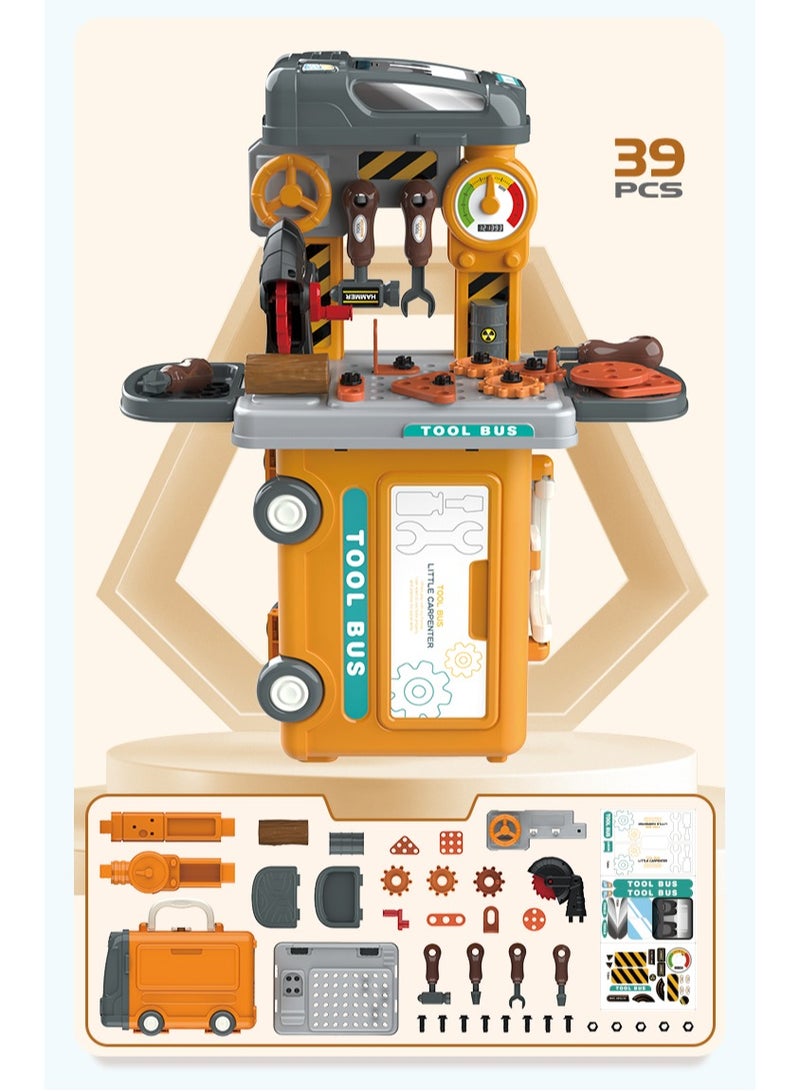 BOWA 39 Pcs Tool Playset in Bus Theme for Kids - Image 3