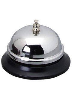 Instakart Steel Desk Kitchen Hotel Counter Reception Restaurant Bar Ringer Call Bell Service Bell 8.5 * 5.5Cm Silver  - Image 1