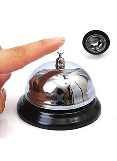 Instakart Steel Desk Kitchen Hotel Counter Reception Restaurant Bar Ringer Call Bell Service Bell 8.5 * 5.5Cm Silver  - Image 4