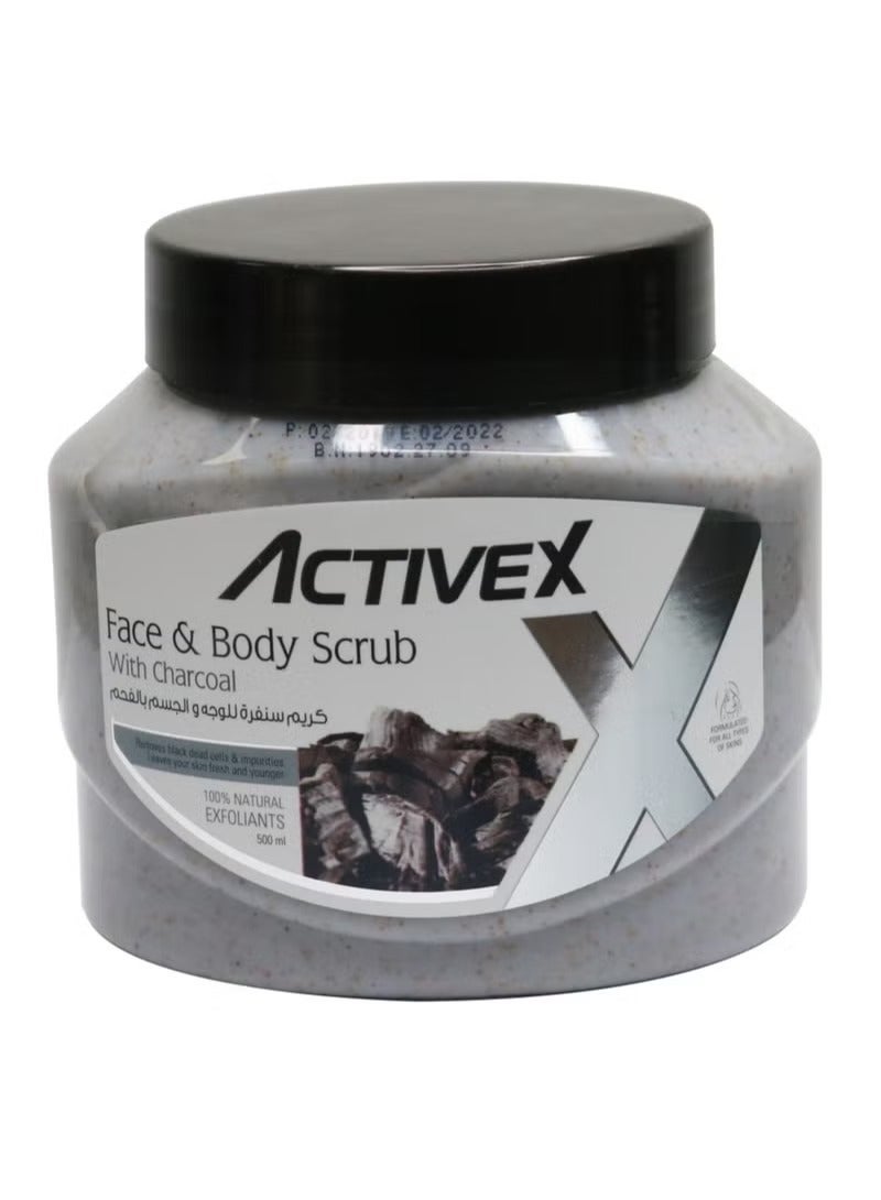 ActiveX Face & Body Scrub  Charcoal 500 ml