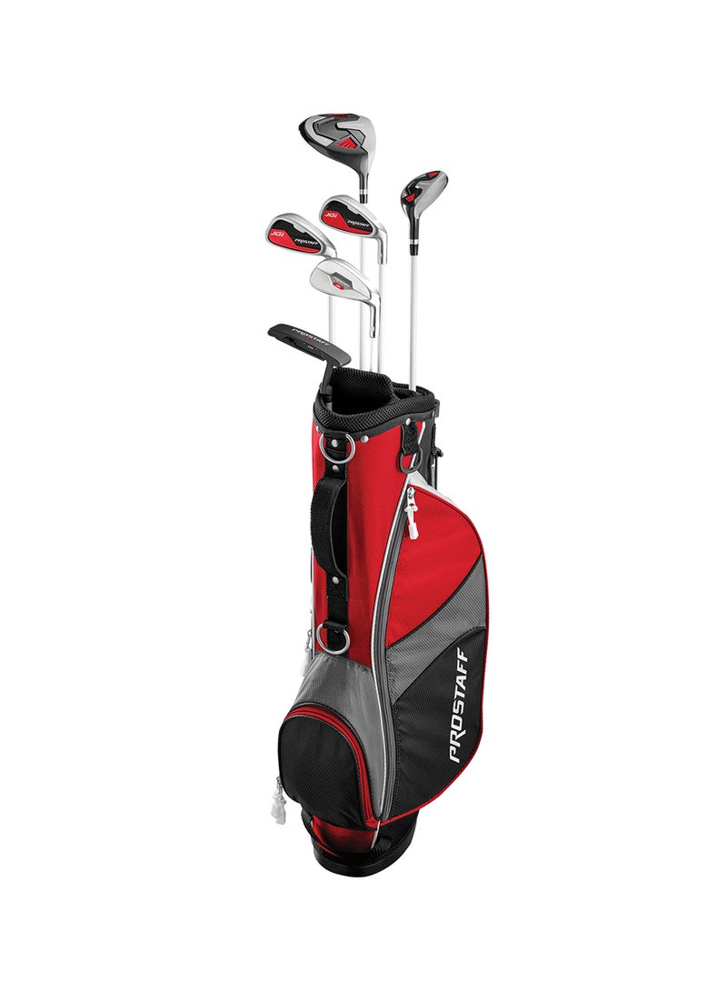 Wilson Golf Pro Staff Junior Game Improvement Large Club Set for Children from 11-14 Years, Body Size 142-160 cm, Right-Handers, Graphite, Including Carrybag, Red - Image 1