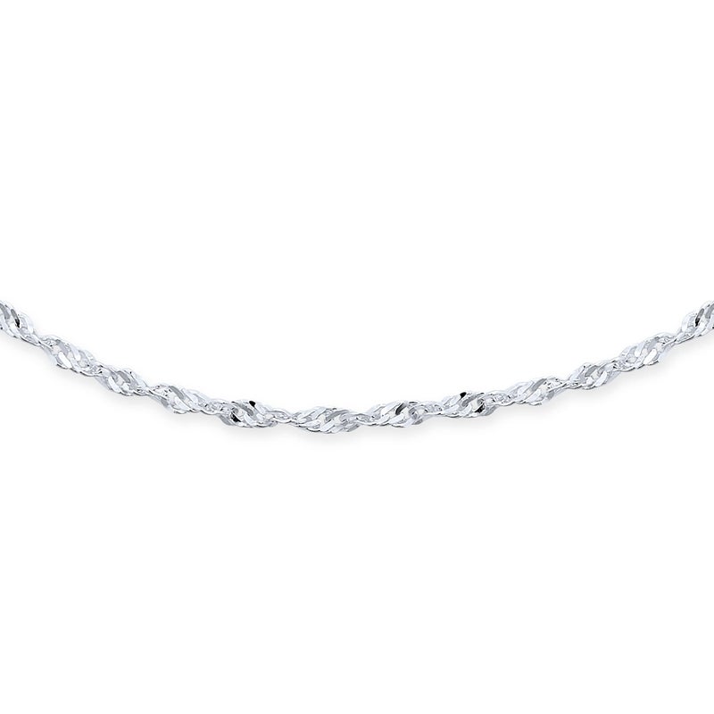 Bling Jewelry Singapore Chain Twisted Curb Anklet Ankle Bracelet For Women Teens .925 Sterling Silver 9 Inch Made In India - Image 2