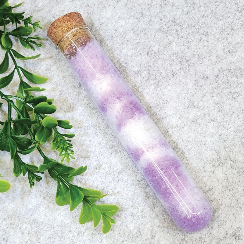 Happishades Lavender Epsom Bath Salt for Body Foot Spa Calming Relaxing Muscle Pain Relief Aromatherapy Himalayan Pink Salt Essential Oil 50g Gift Pack Cruelty Free Natural Therapeutic - Image 2
