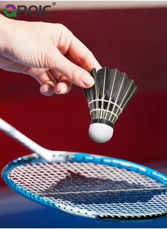 GROIC 12 Pack Badminton Birdies Shuttlecocks, Badminton Goose Feather Stable Durable High Speed Training Badminton Balls for Indoor & Outdoor Practice Sports Training Activities  - Image 4