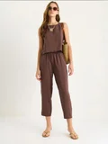 Bianco Lucci Coffee Brown