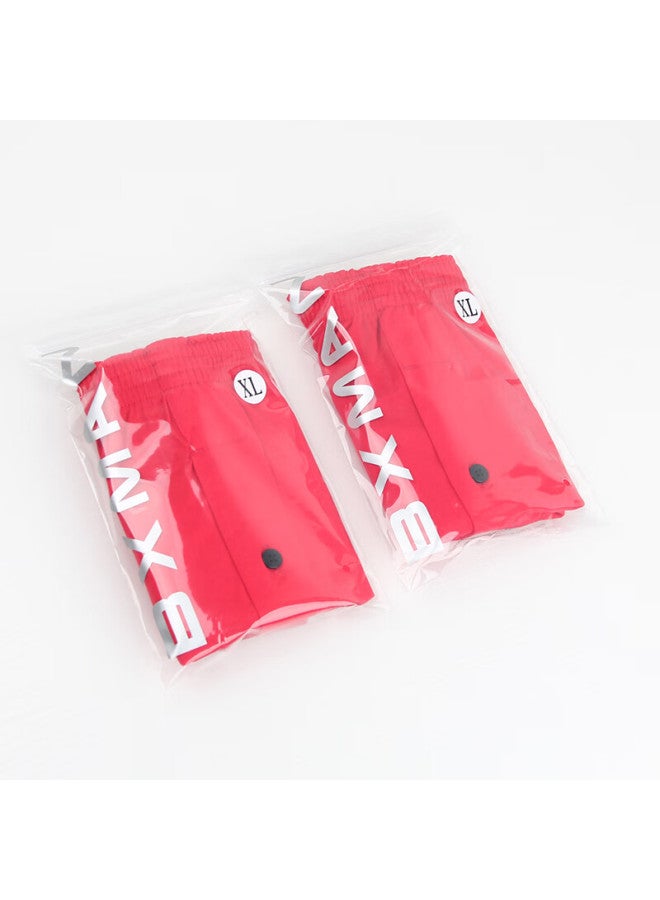 Bxman Loose Fit Men's Cotton Boxer Briefs Red Elastic Arrow Four-point Underwear 2-pack S06 M - Image 3