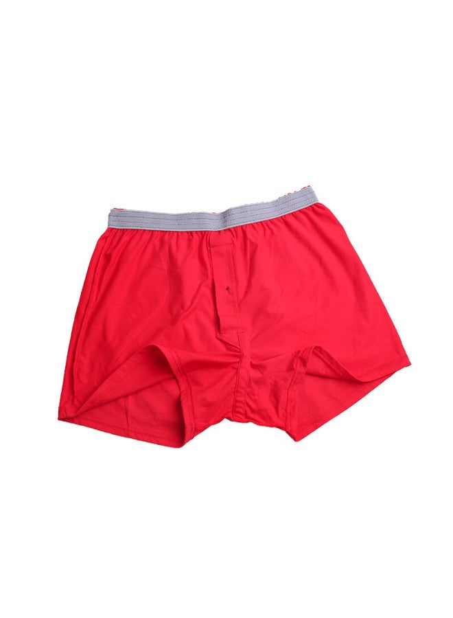 Bxman Loose Fit Men's Cotton Boxer Briefs Red Elastic Arrow Four-point Underwear 2-pack S06 M - Image 5