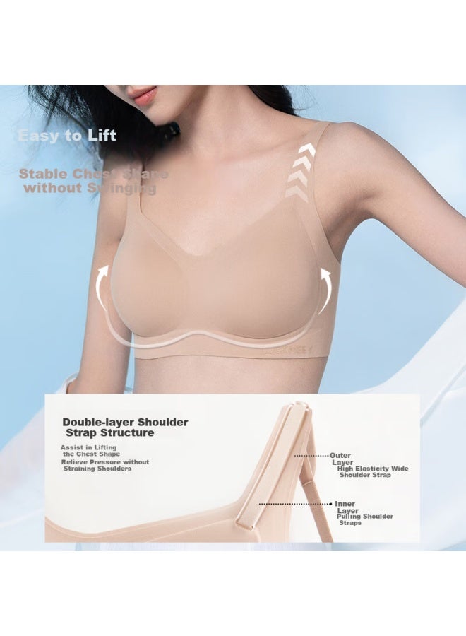 Luckmeey Seamless Foundation Liquid Bra, One-size Invisible Comfortable Backless Bra, Thin Strap Brassiere - Image 3