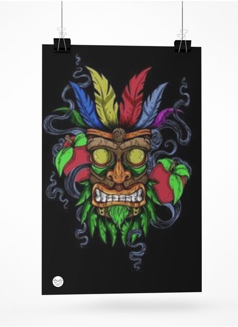 Poster with a multi-color graphic design