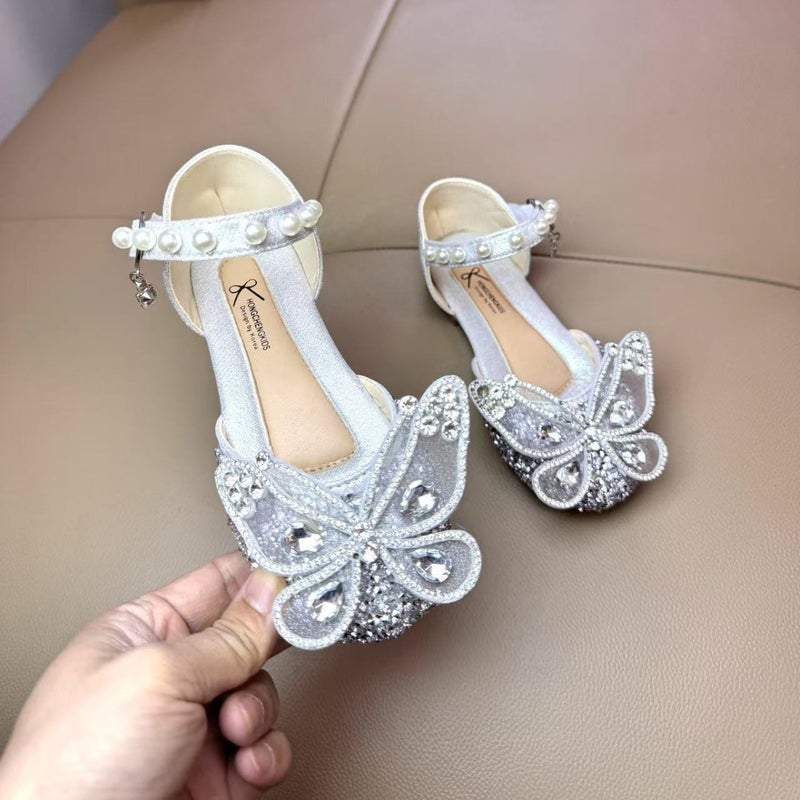 Fashion Semi Sandals Children'S Soft Bottom Baby Shoes Single-Layer Shoes Children'S Leather Shoes Girls' Princess Shoes - Image 3
