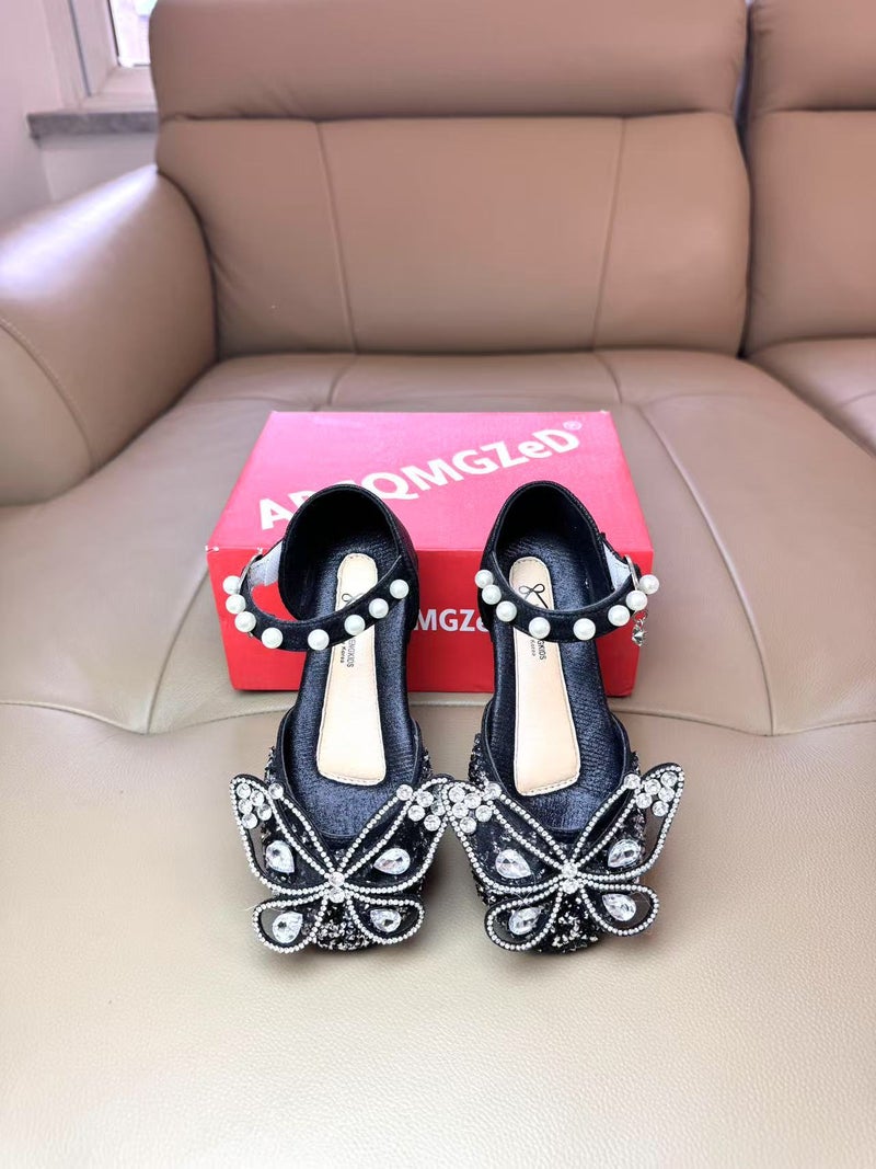 Fashion Semi Sandals Children'S Soft Bottom Baby Shoes Single-Layer Shoes Children'S Leather Shoes Girls' Princess Shoes - Image 1