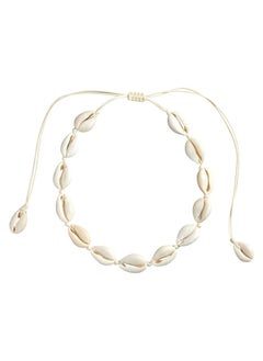 Generic Handmade Summer Beach Shell White Velvet Rope Choker  - Image 4