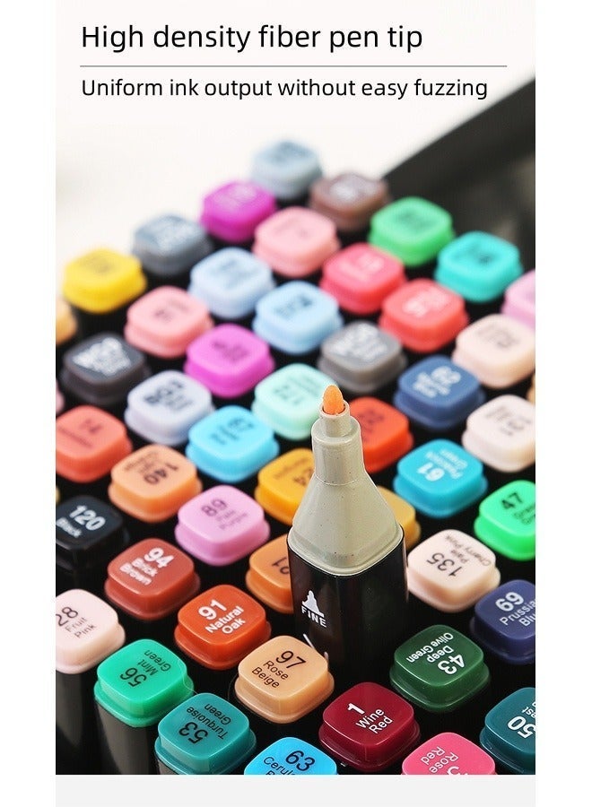 Touch 80-Piece Graphic Marker Pen, Dual Pen Tip Drawing Markers Pen with bag - Image 5