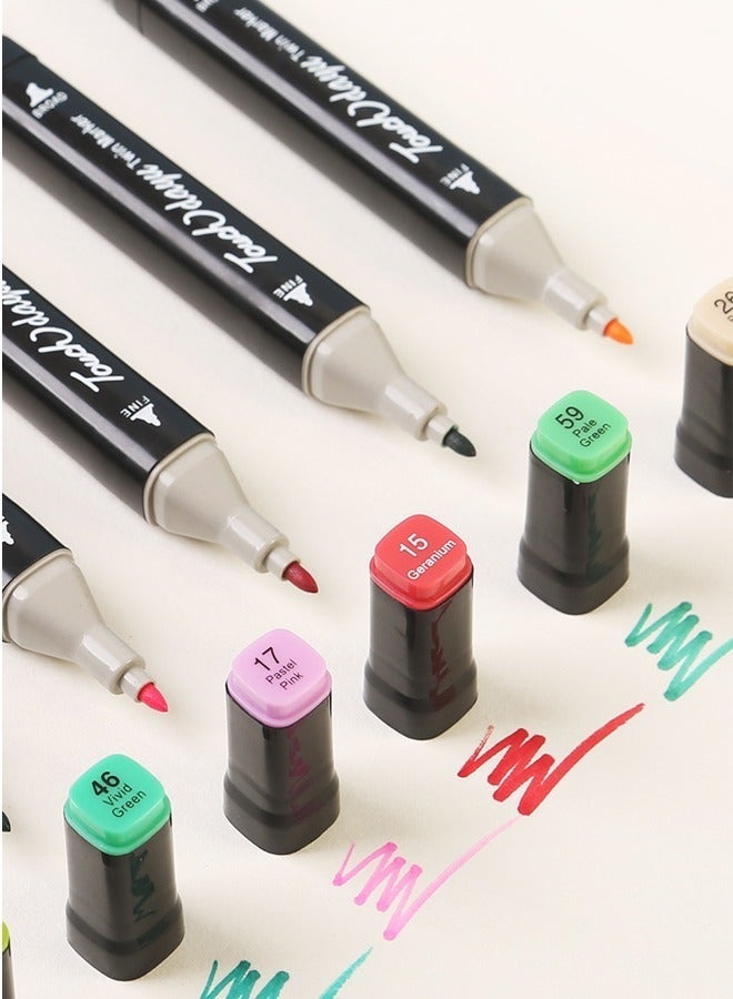 Touch 80-Piece Graphic Marker Pen, Dual Pen Tip Drawing Markers Pen with bag - Image 4