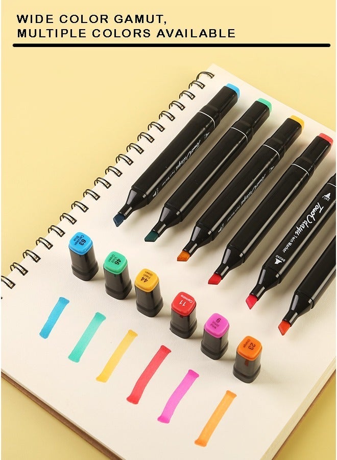 Touch 80-Piece Graphic Marker Pen, Dual Pen Tip Drawing Markers Pen with bag - Image 3