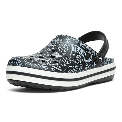 Campus Men's GC-4025 BLACK Clogs - 8UK/India GC-4025 - Image 1