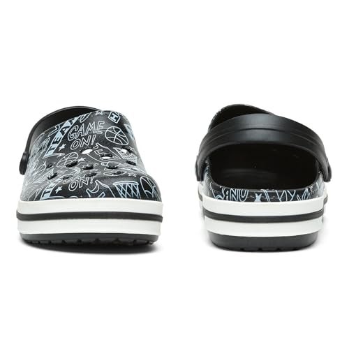 Campus Men's GC-4025 BLACK Clogs - 8UK/India GC-4025 - Image 3