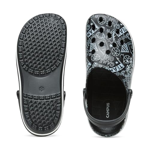Campus Men's GC-4025 BLACK Clogs - 8UK/India GC-4025 - Image 5