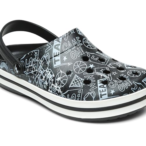 Campus Men's GC-4025 BLACK Clogs - 8UK/India GC-4025 - Image 4