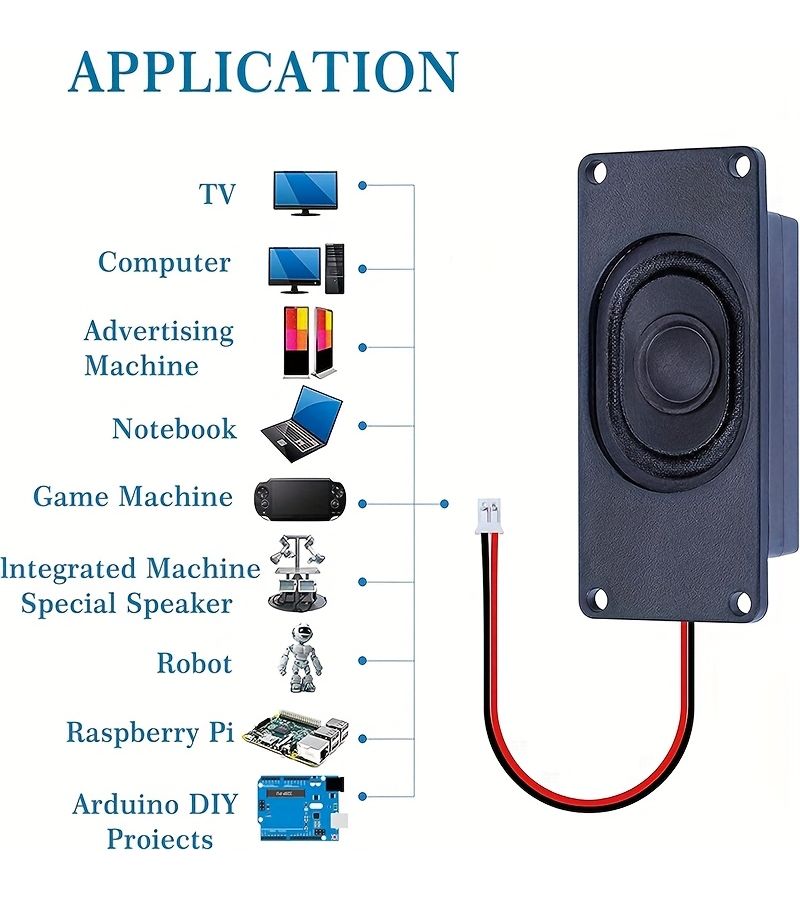 1 حزمة 3 واط 8 أوم مكبر صوت مع واجهة JST PH2.0 لمشاريع أردوينو - Image 4