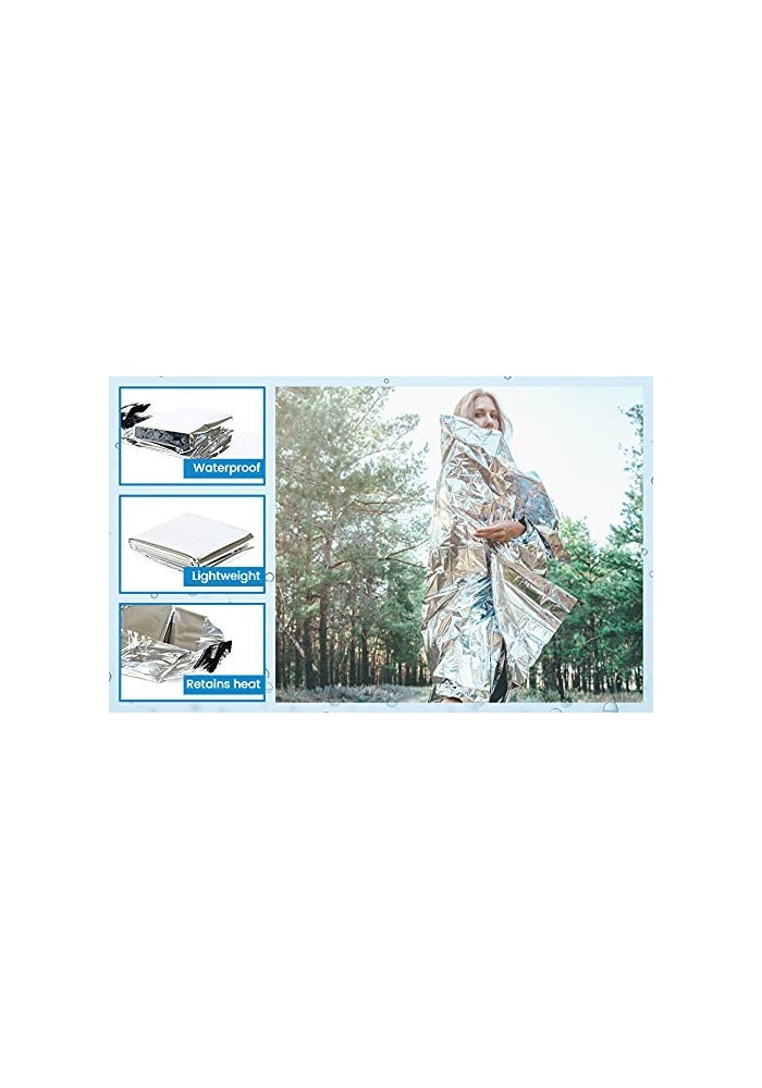 Primacare CB-6831 Emergency Mylar Thermal Foil Rescue Blanket - Lightweight, Durable Insulation for Outdoor Survival and First Aid, 62" x 82" - Image 3