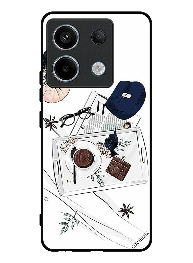 Covernex Protective Case Cover For Xiaomi Redmi Note 13 Pro Coffee Chocolate Art - Image 1
