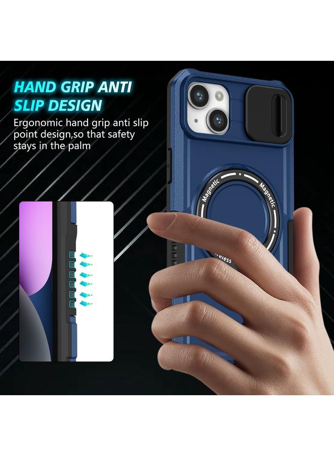 S-TOP Case For iPhone 14 Sliding Camshield MagSafe Holder TPU Hybrid PC Phone Case - Image 2