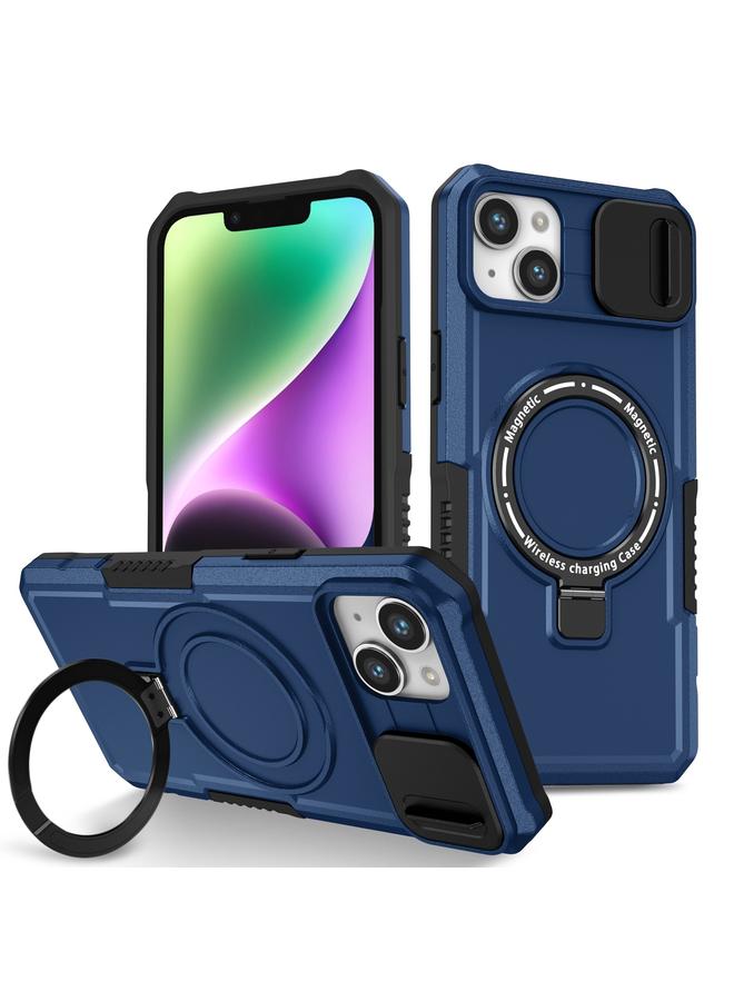 S-TOP Case For iPhone 14 Sliding Camshield MagSafe Holder TPU Hybrid PC Phone Case - Image 1