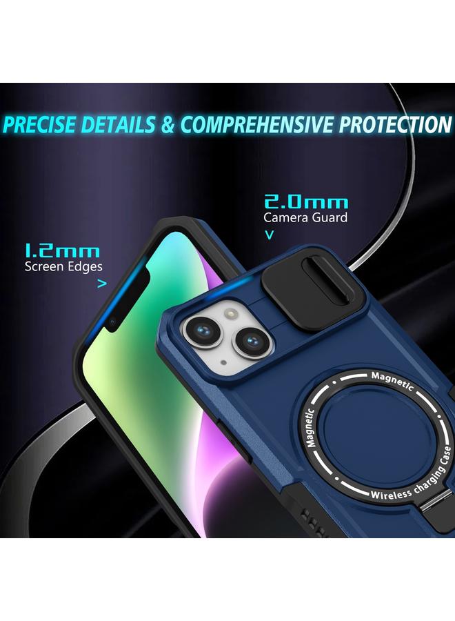 S-TOP Case For iPhone 14 Sliding Camshield MagSafe Holder TPU Hybrid PC Phone Case - Image 3