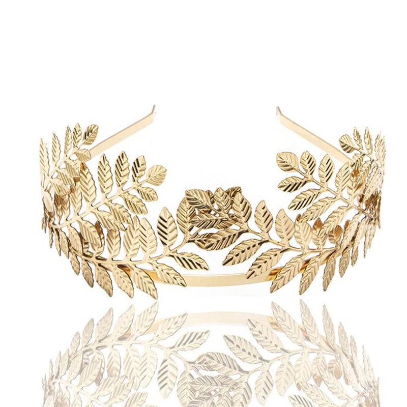 cheekyglo 3pcs Vintage Bridal Tiara Shape Outdoor Bride Accessories Silver Head Metal Women Party, Wedding Band Rose Gold Headdress Headband Headwraps Hoops Roman Elegant Leaves Creative - Image 3