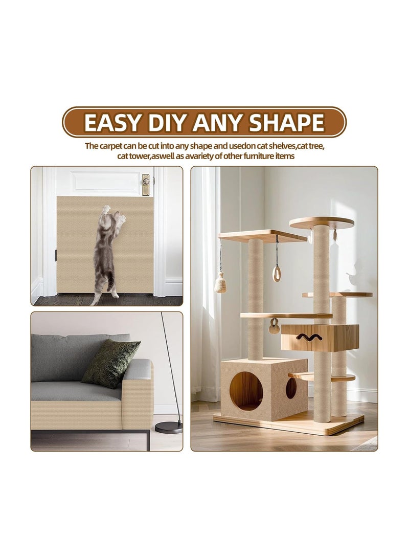 Anna 30x100CM DIY Self-Adhesive Cat Climbing and Scratching Protector for Furniture, Sofas, Walls, and Carpets - Image 3