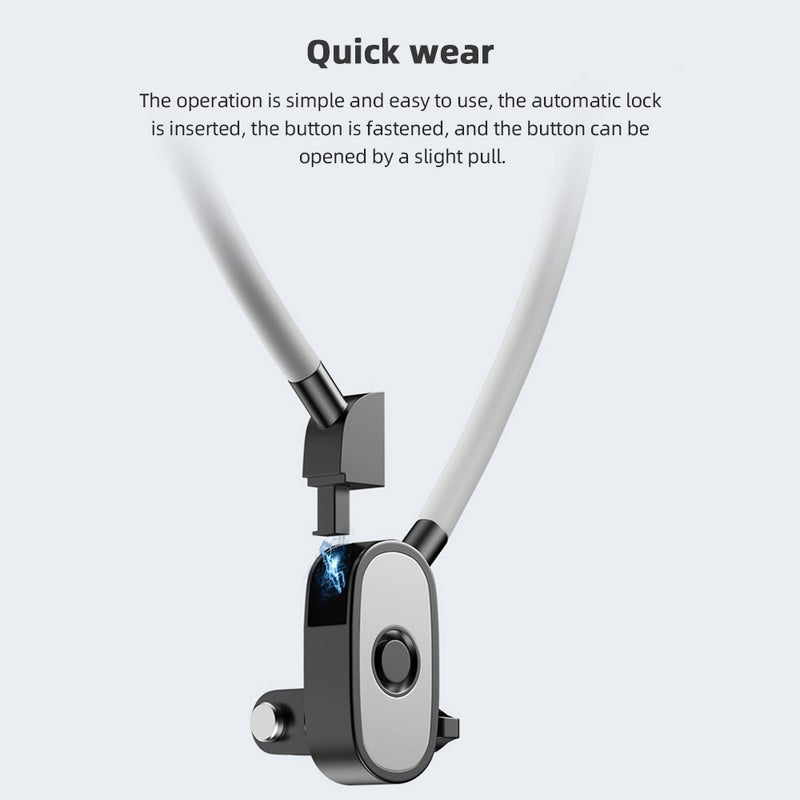 martvsen S7 PRO Camera Neck Holder Mount with Phone Clip POV Camera Necklace Mounting Replacement for GoPro Hero 12/11/10/9 iPhone 15/14/13/12 Vlog Accessories - Image 4