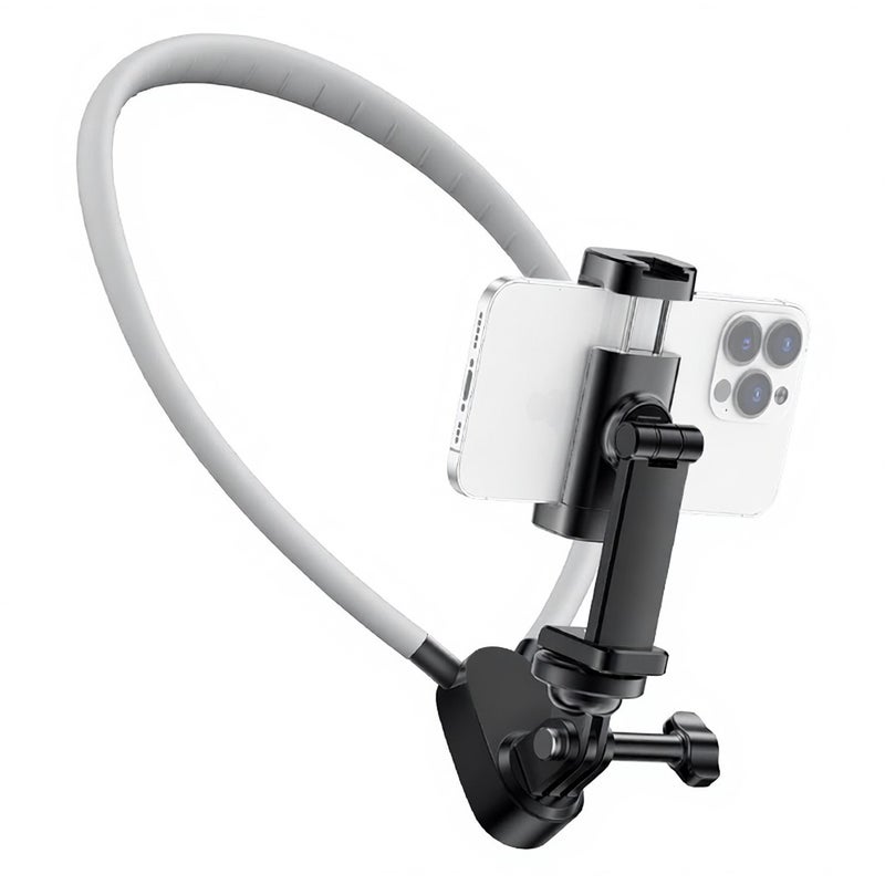 martvsen S7 PRO Camera Neck Holder Mount with Phone Clip POV Camera Necklace Mounting Replacement for GoPro Hero 12/11/10/9 iPhone 15/14/13/12 Vlog Accessories - Image 1