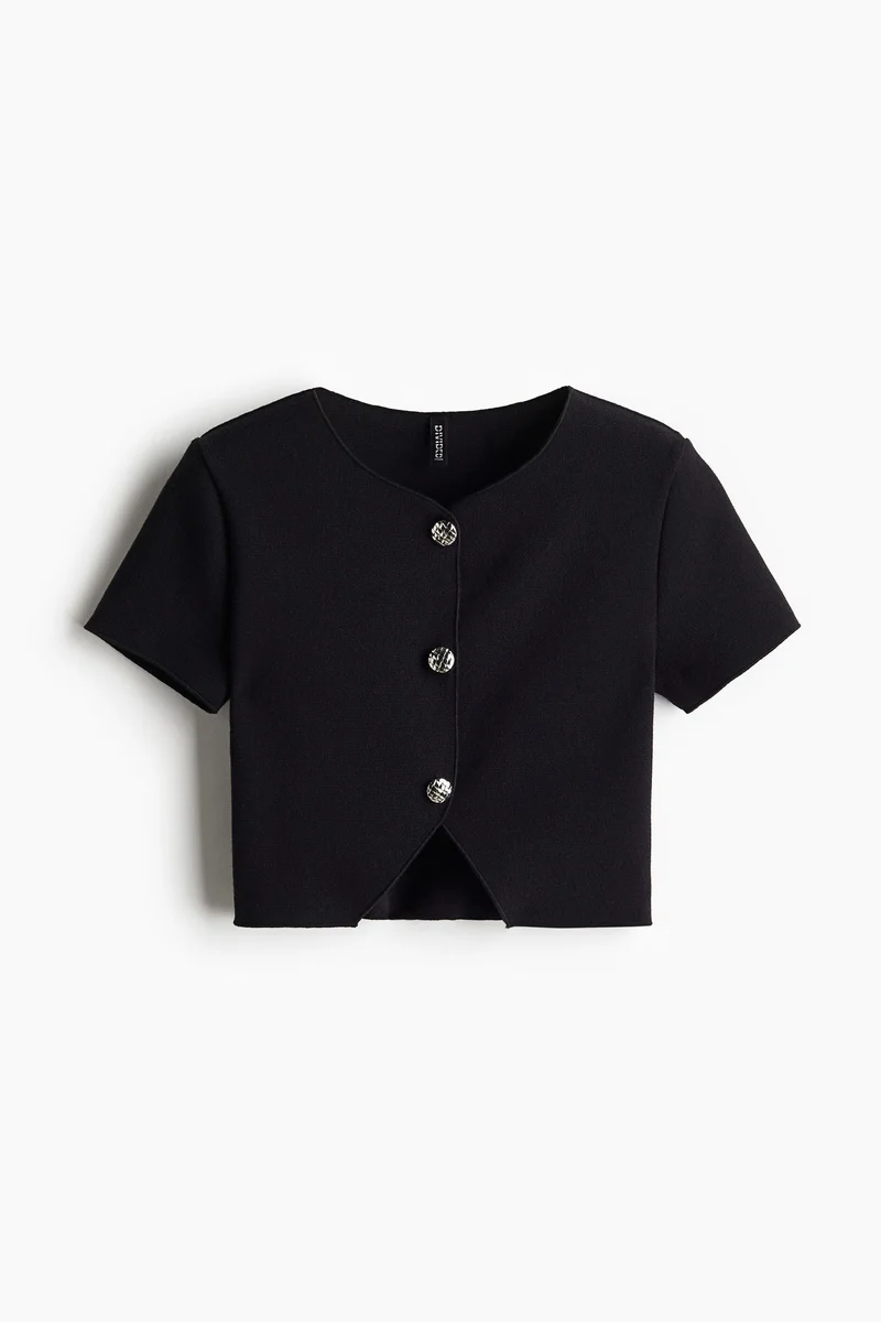 H&M Short-sleeved jersey cardigan