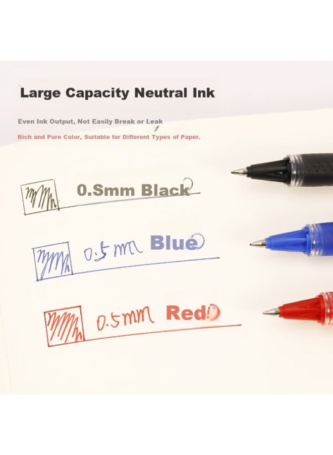 Pilot V-Ball Pen, Rollerball Pen, Bullet Tip Gel Pen, Non-Slip Signature Pen, For Students And Office Use, Bln-Vbg5 Bls-Vbg5, 0.5Mm, 1 Pen + 3 Refills, Blue - Image 2