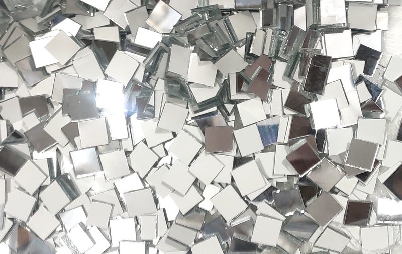 OMX 10MM Square Mirror for Embroidery Works in Churidhar, Blouses, Dupatta. (300 PC) - Image 1