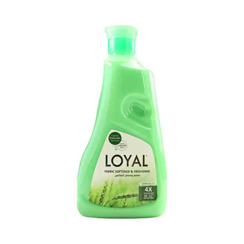 Loyal Fabric Softener and Freshener Green Valley 4X Concentrated Liquid- 1500ml - Image 1