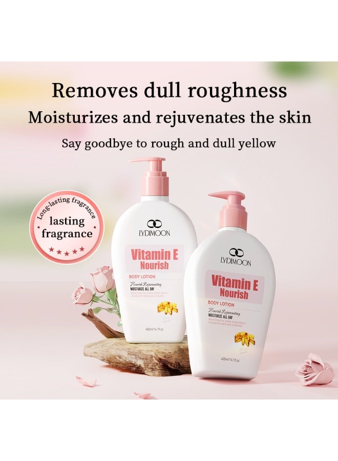 LYDIMOON Vitamin E Nourish Body Lotion | Moisturizing, Brightening & Long-lasting Fragrance 400ml - Image 2