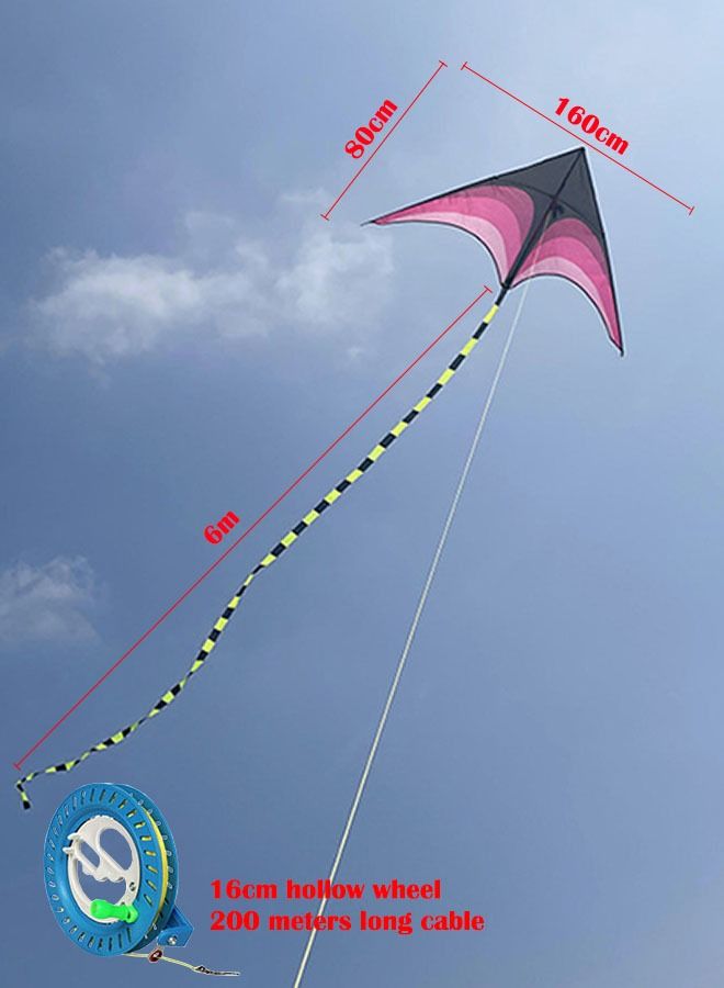 ZCM-HAPPY Kite for Outdoor Games and Activities Single Line Kite with Flying Tool Reel 6m Long Tail - Image 2