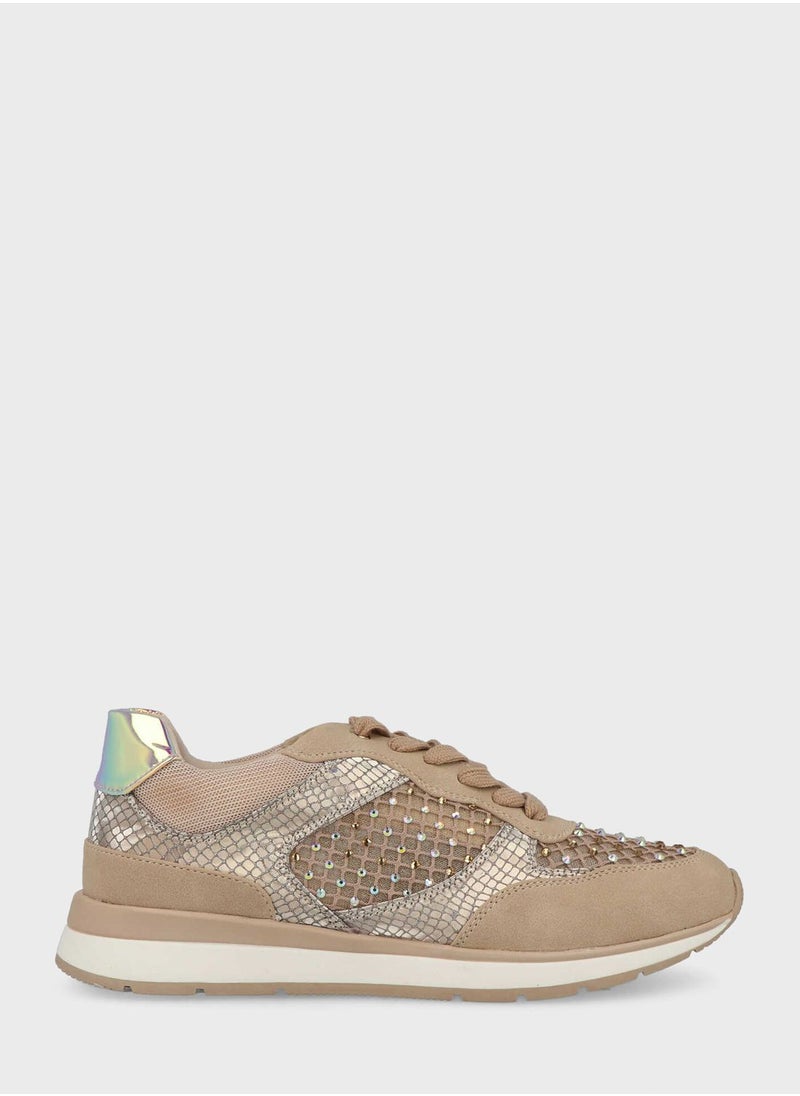 MENBUR - Lace Up Low Top Sneakers - Image 1