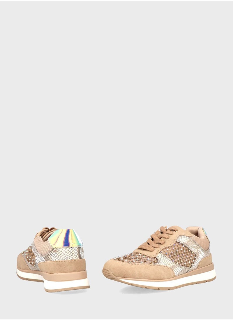 MENBUR - Lace Up Low Top Sneakers - Image 1