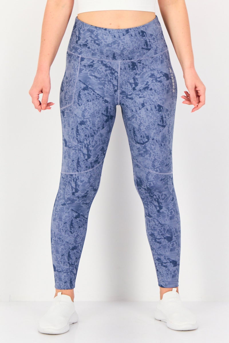 Adidas Women Tight Fit Short Inseam Training Leggings, Multicolor - Image 1