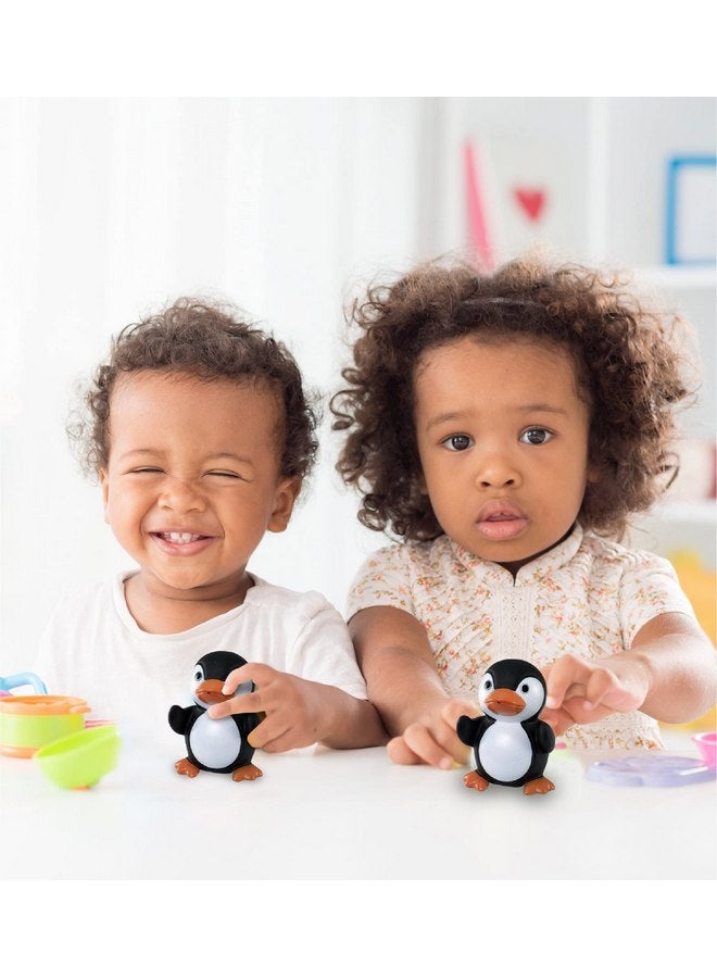 بازلد لعبة حمام مطاطية على شكل بطريق أسود عائم من DolliBu - لعبة حمام ممتعة برش الماء أثناء الاستحمام للأطفال الصغار، لعبة حيوانات بحرية لطيفة لحوض الاستحمام والشاطئ وحمام السباحة للبنات والأولاد - Image 4