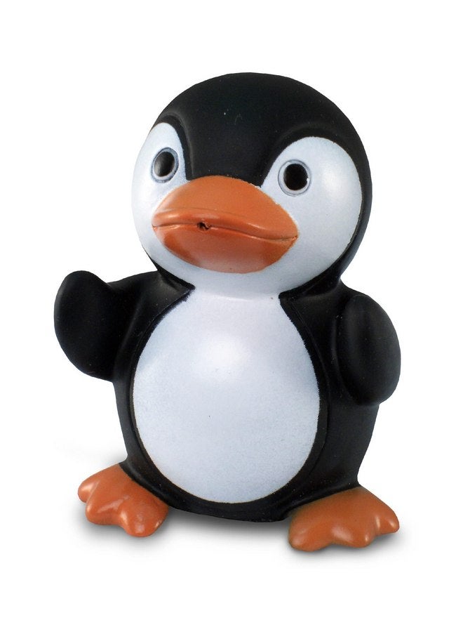 بازلد لعبة حمام مطاطية على شكل بطريق أسود عائم من DolliBu - لعبة حمام ممتعة برش الماء أثناء الاستحمام للأطفال الصغار، لعبة حيوانات بحرية لطيفة لحوض الاستحمام والشاطئ وحمام السباحة للبنات والأولاد - Image 1