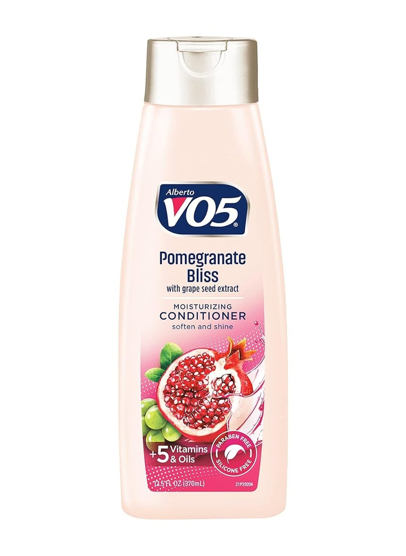 Alberto VO5 - VO5 Moisturizing Conditioner - 12.5 Fl Oz - Pomegranate Bliss - Grape Seed Extract Leaves Hair Looking Vibrant and Beautiful - Image 1