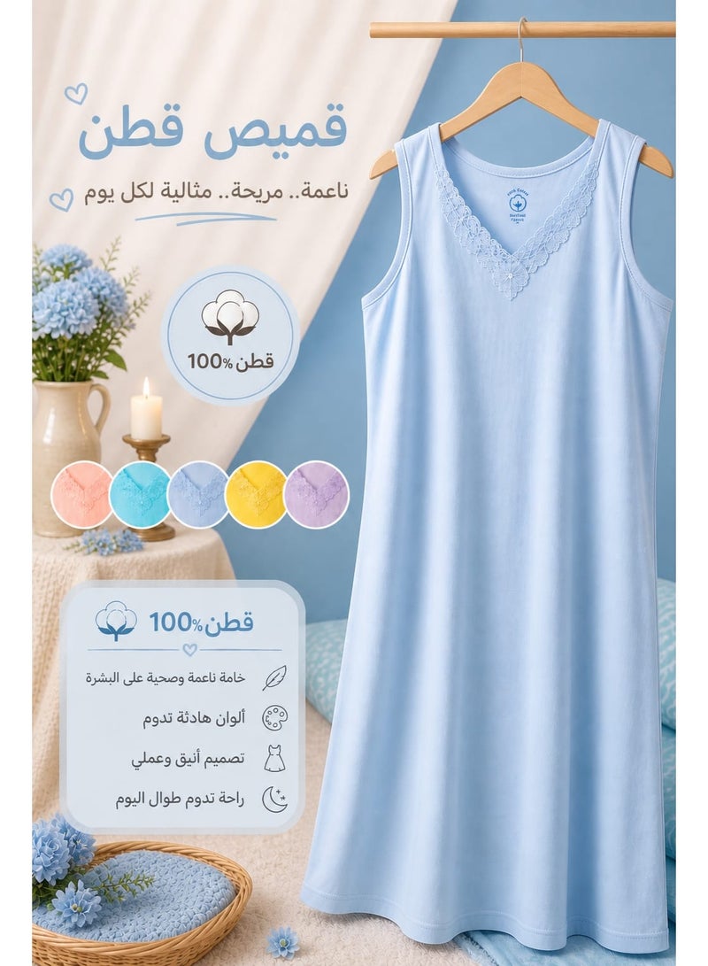 قميص نوم xxl l قطن  ١٠٠% - Image 2