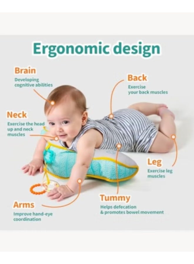 JACIRCLE Baby Neck Support Pillow, Baby Prone Pillow, Promotes Crawling And Development, Provides Comfortable Play And Soothing Sleep, Suitable For Babies Aged 0-3 Years - Image 5