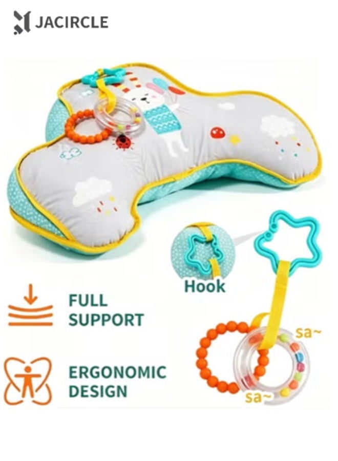 JACIRCLE Baby Neck Support Pillow, Baby Prone Pillow, Promotes Crawling And Development, Provides Comfortable Play And Soothing Sleep, Suitable For Babies Aged 0-3 Years - Image 1