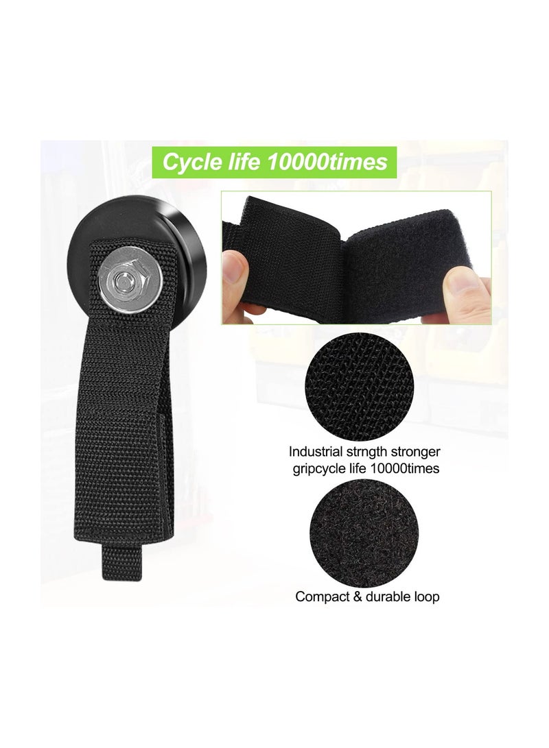 SYOSI Strong Magnetic Hooks, 4 Pcs 50 Pounds, Duty With Rubber Coating, Convenient for Hanging and Organizing, Tool Organization for Garage, Garden, House, Ropes, Hanging, Magnetic for Indoor Outdoor - Image 2